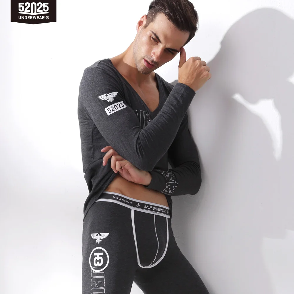 52025 Термобелье мужское Хлопок Модал Стильное термобелье Мягкое легкое