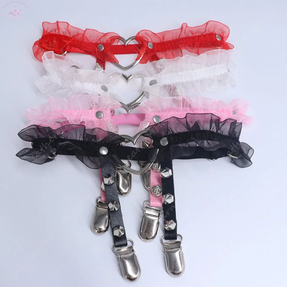 1 шт. панк подвязка женские ремни в стиле ретро с заклепками кружевные красочные