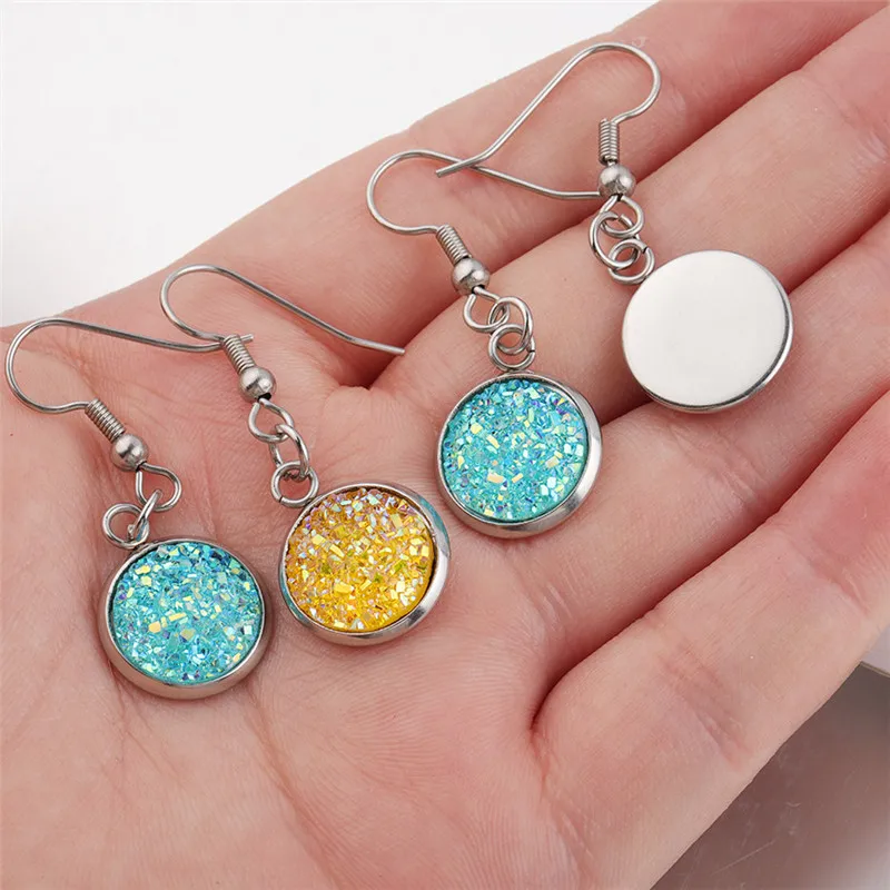 

KPOP Colorful Earring Gypsophila Crystal Cluster Earrings for Casual