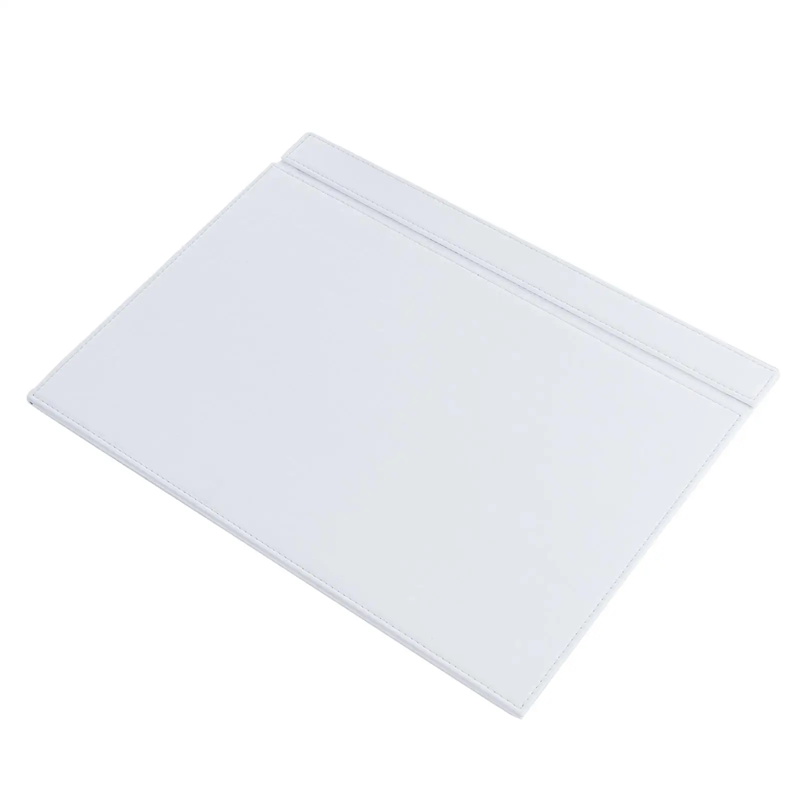 

Calme-N Handmade White Leather Desk Pad, Desk pad in 49cm x 34cm, Fold-Out Function Desk Pad, Leather Desk Mat