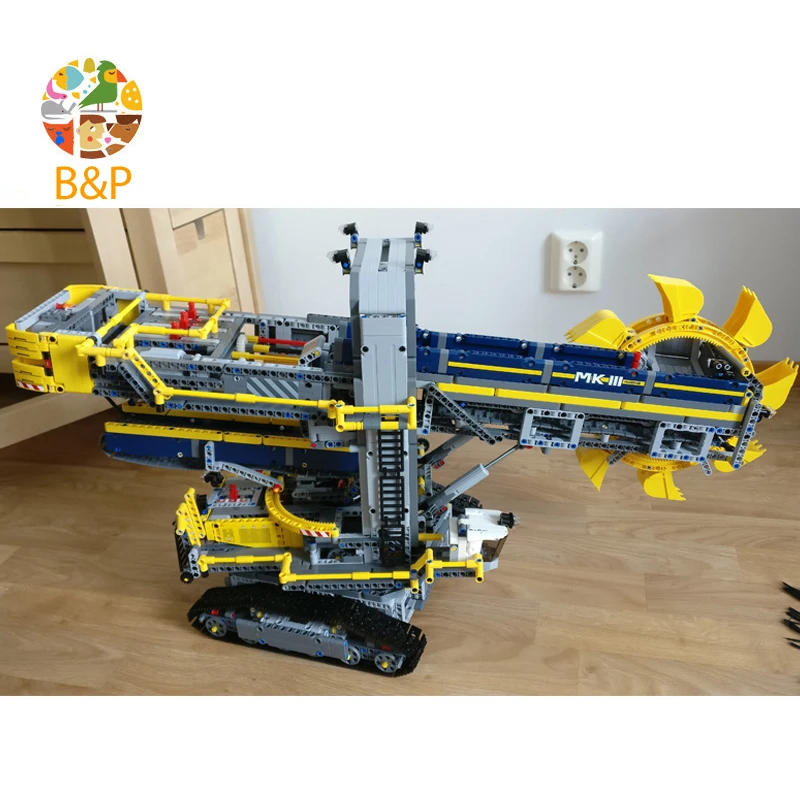 42055 3929 шт. серия Technic ковшовый колесный экскаватор строительные блоки кирпичи