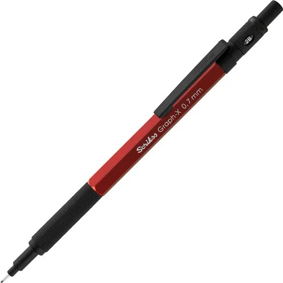 Scrikss карандашная ручка 0,7 мм redgraphe-x Металл Универсальный Механический