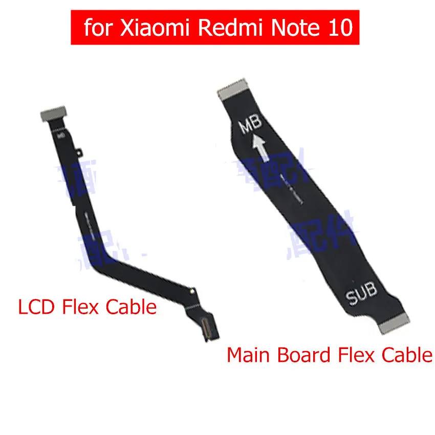 Для Xiaomi Redmi Note 10 материнская плата гибкий кабель подключение ЖК лента запасные