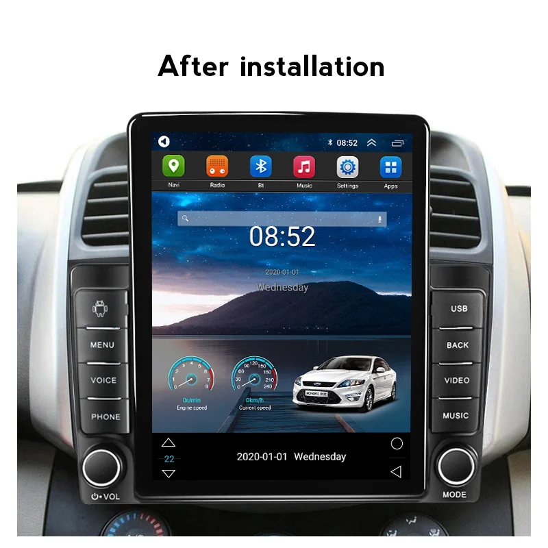 Android 11 Carplay 4G LTE Для Tesla Вертикальное Автомобильное Радио Видео Стерео для Lifan X60 2011 -