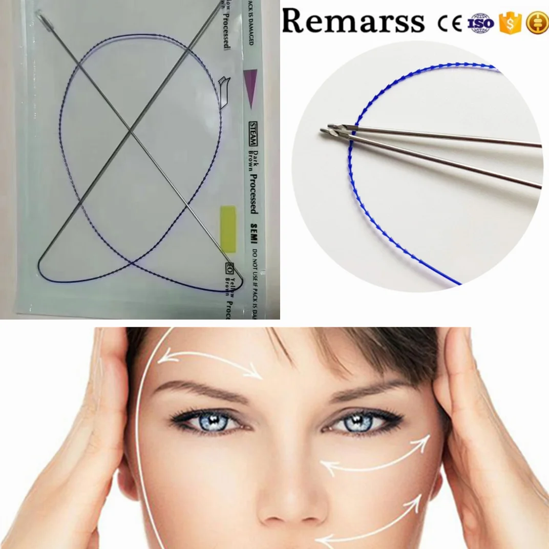 

Pdo Lift Двойная игла канюля с тупым кончиком рыбья кость молдинг Cog нить