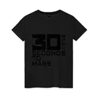 Женская футболка хлопок 30 Seconds To Mars (4)