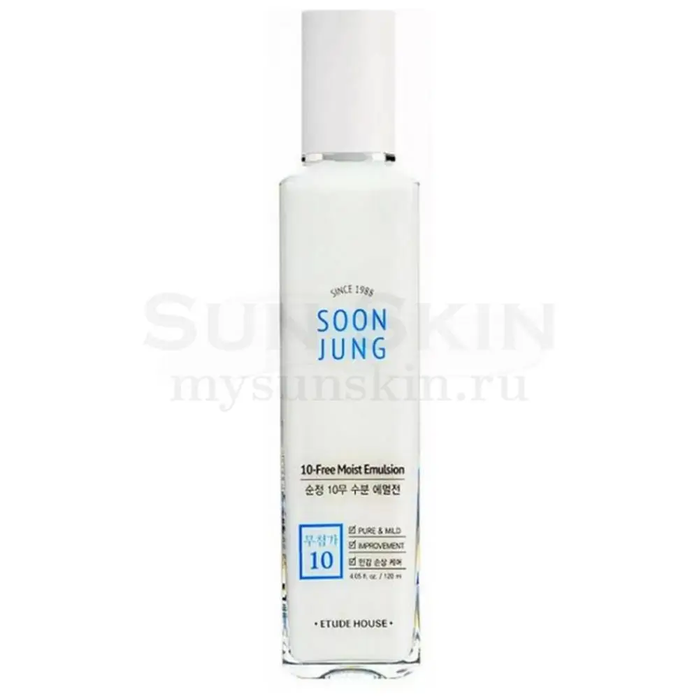Etude House SoonJung 10 Free Moist Emulsion Гипоаллергенная эмульсия для чувствительной кожи |