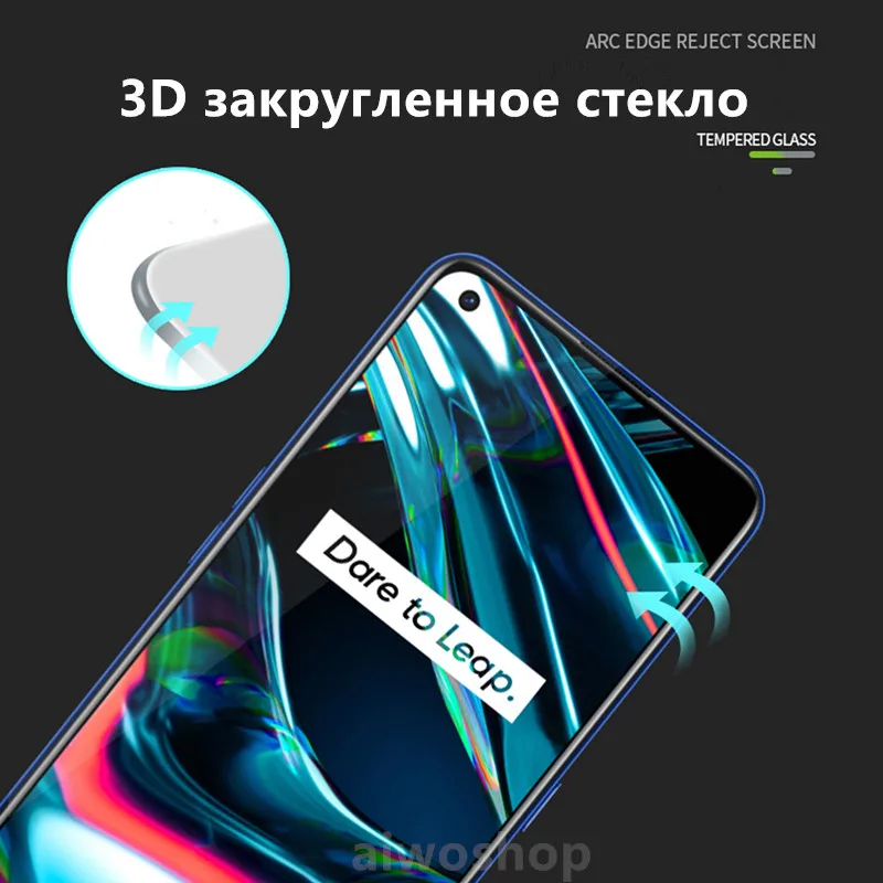 Защитное стекло Full screen полноэкранное Pro+ для Realme C11/Realme C12/Realme C15/Realme C20/Realme C21/Realme