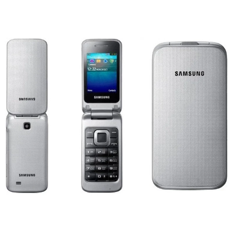 samsung c3520 gsm unlocked phone 2 4 flip mobile phone fm radio 1 3 mp cell phone with gift free global shipping