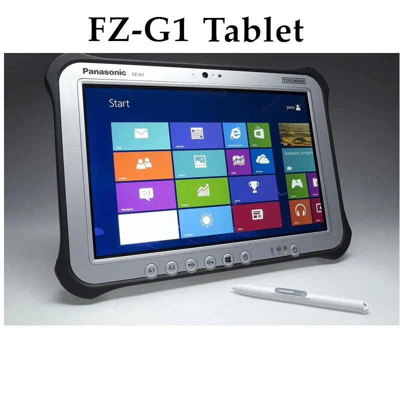 Горячая Распродажа, FZG1, бывший в употреблении телефон, i5 3437u, 8 Гб ОЗУ, 10,1 дюйма, IPS сенсорный экран с SSD и ручкой, уличный планшет для автомобиля, инструмент для диагностики автомобиля