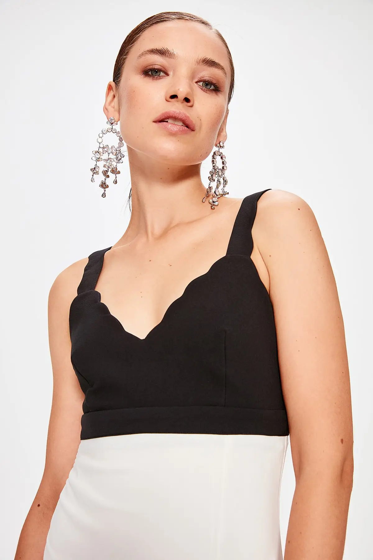 Trendyol с цветными блоками вечернее платье TPRSS19AE0085 | Свадьбы и торжества