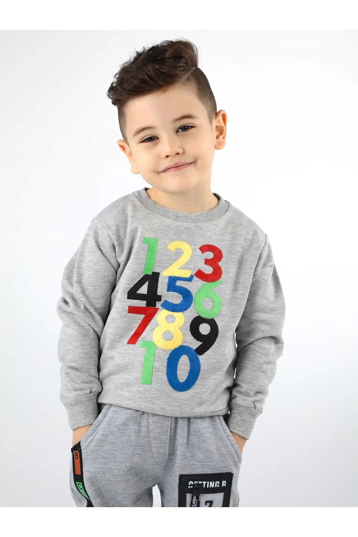 Серая сезонная толстовка для мальчиков|Толстовки и кофты мальчиков| |