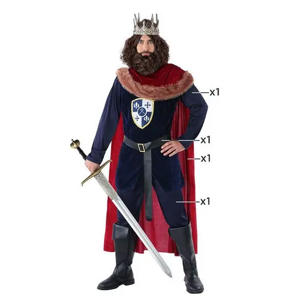 Костюм для взрослых Medieval king Red (4 шт)| |