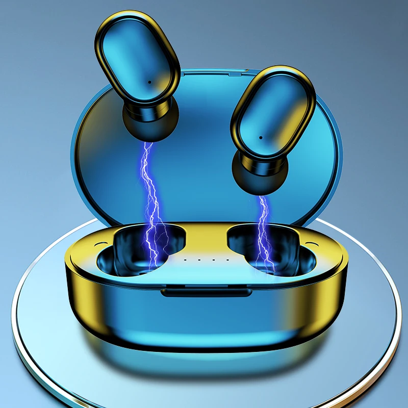 Беспроводные Bluetooth наушники Hi Fi стерео вкладыши с басами со светодиодным