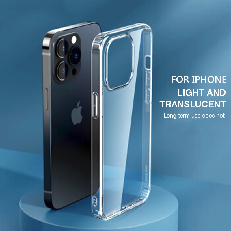 Ультратонкий прозрачный защитный чехол для iPhone 13 12 11 Pro Max Mini SE 2020 XR XS 6 6s 7 8 Plus