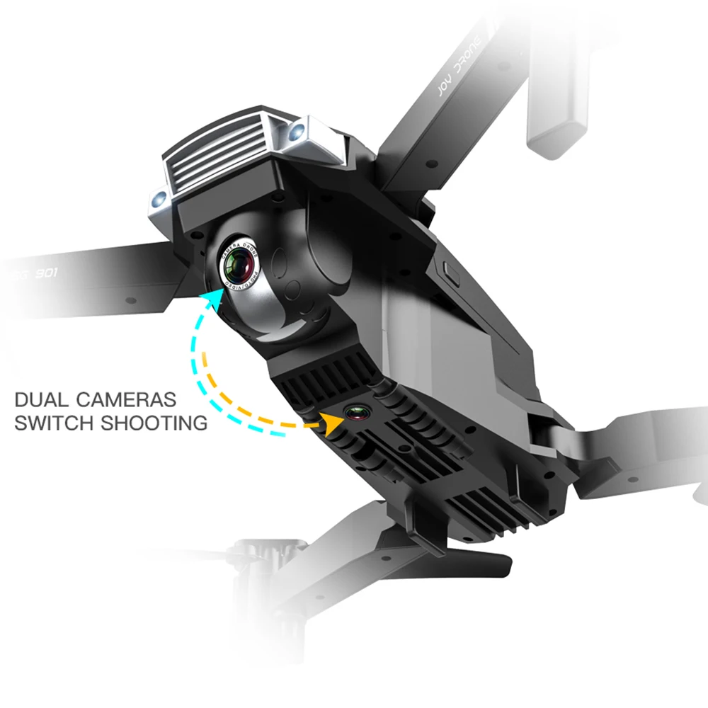 Drone 4K SG901 Cool Quadcopter 2 Camera Stable Gimbal Altitude Hold 4096x3072P 2048*1080P HD Gift Kids Uav 2.4G 4CH 6-Axis dron