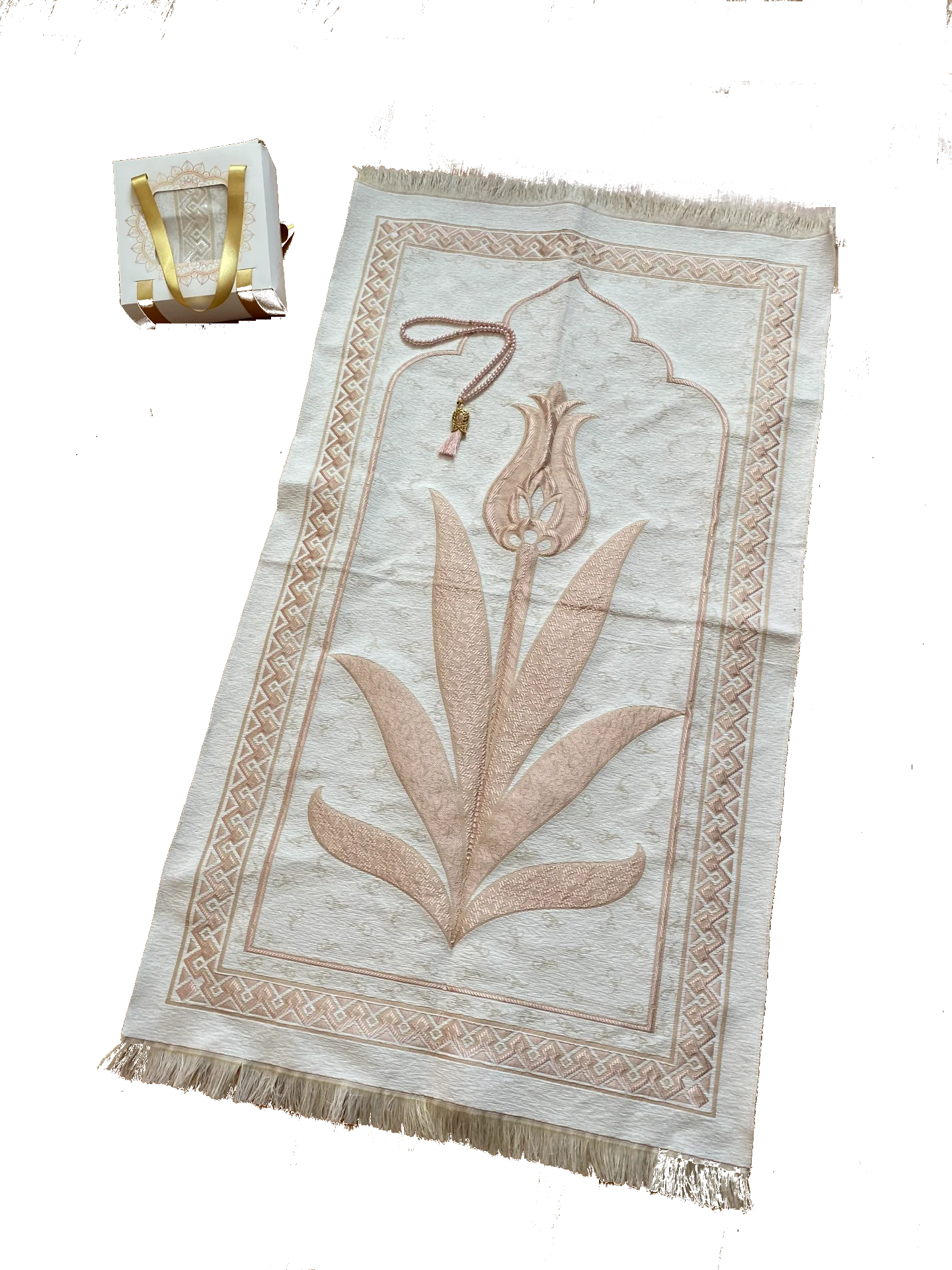 Мусульманский молитвенный коврик бархатный исламский подарочный набор сейджада