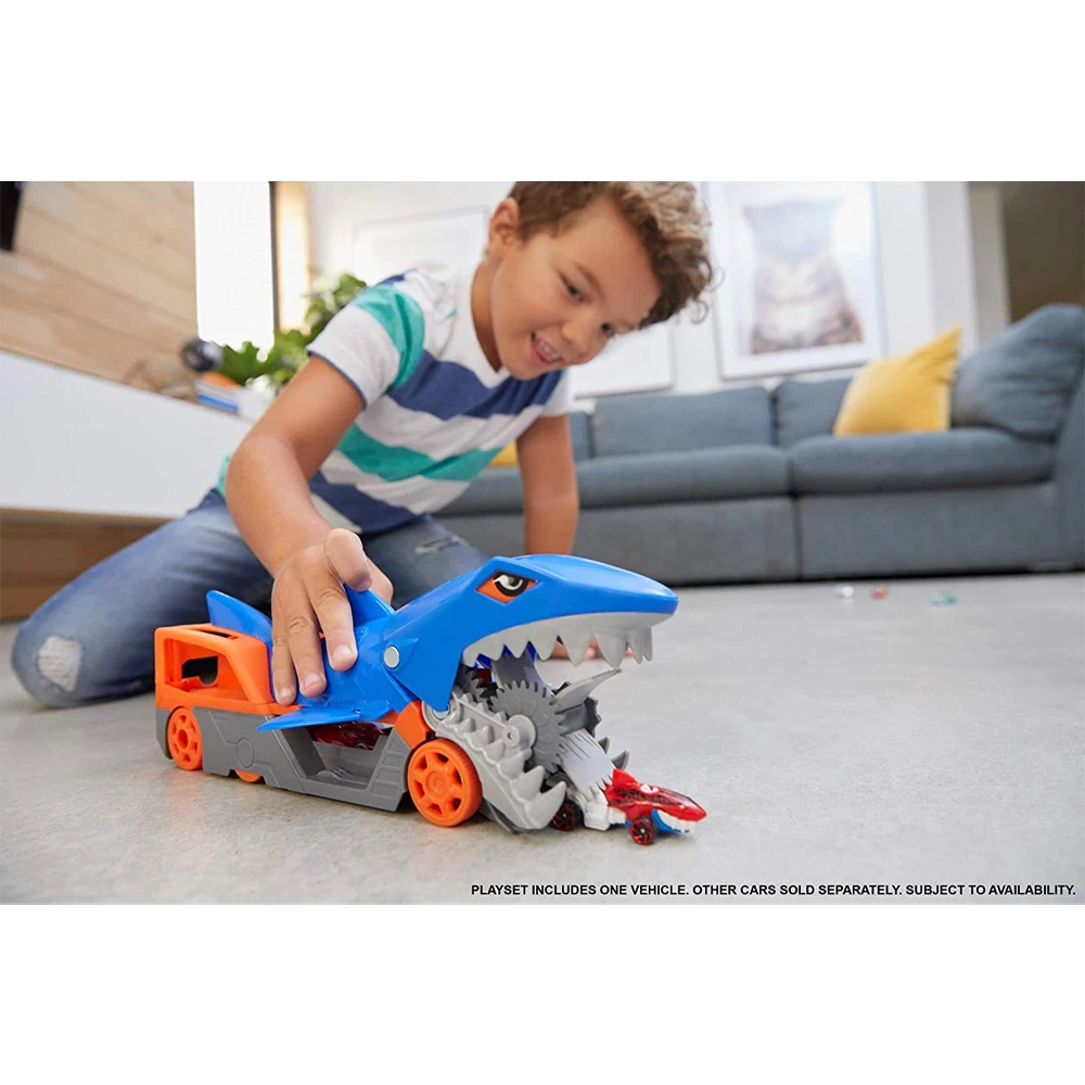 Игровой Набор Hot Wheels Shark Carrier GVG36 игрушка для детей подарки машинки мальчиков