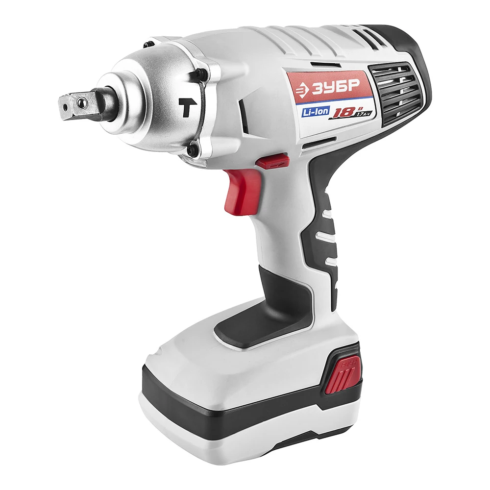 Гайковерт аккумуляторный ЗУБР ЗГУА 18 Ли К (Вращение шпинделя до 2200 оборотов в