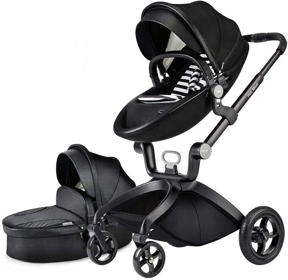 Cochecito de bebé Горячая мама коляска и коляски 3 en 1 con silla y capazo asiento automovil Экстра asequible 2020