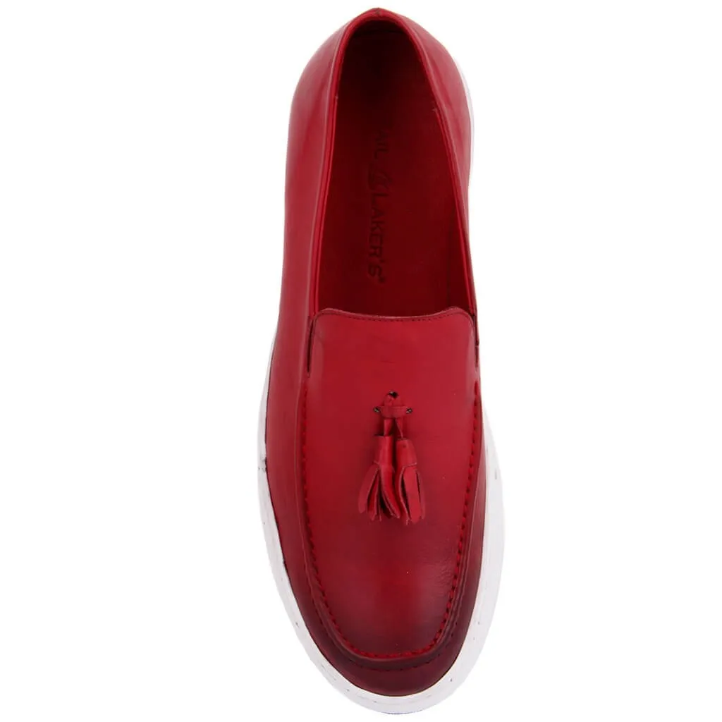 Парус-Lakers мужская повседневная обувь из натуральной кожи уличные шлепанцы на