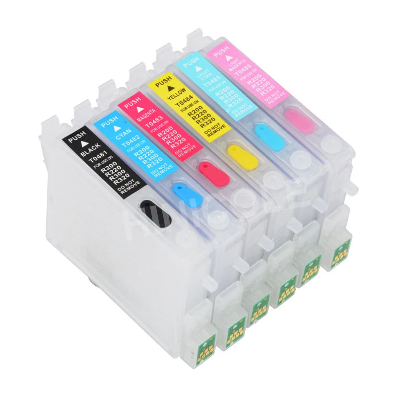 Картриджи для принтера HINICOLE чернильные картриджи с 6 × 100 мл чернила Epson Stylus Photo R200