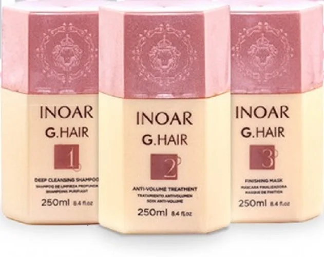 INOAR G HAIR бразильское Кератиновое лечение выпрямитель для волос 250 мл|Утюжки
