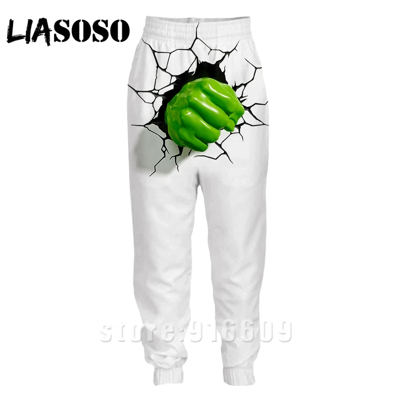 3d принт для мужчин и женщин Полная длина jogger дети Sweatpant зимние брюки с логотипом Халк Аниме Мстители повседневные забавные Топ спортивные брюки A368
