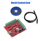 ЧПУ USB MACH3 100 кГц коммутационная плата 4-осевой интерфейс приводной контроллер движения коммутационная плата совместима с TB6600 DM542 DM860H