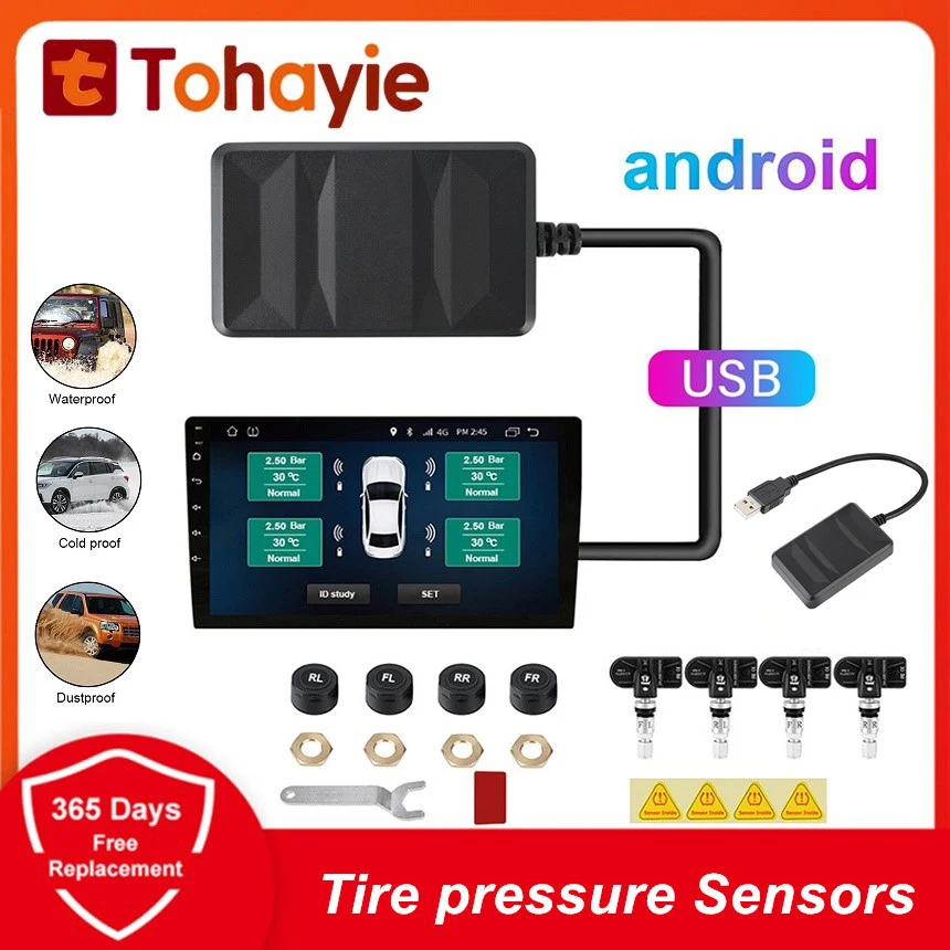 

Датчик давления в шинах TPMS, система контроля давления в шинах под управлением Android