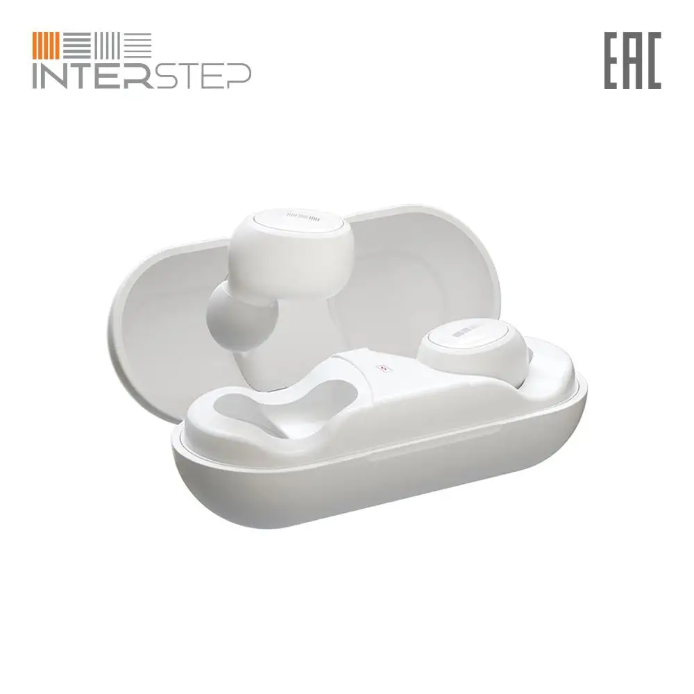 TWS Bluetooth наушники INTERSTEP SBH 640 белые|Наушники и гарнитуры| |
