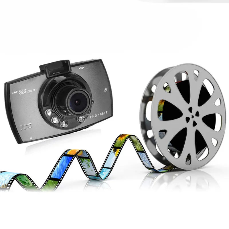 Портативная USB Автомобильная dvr камера 2,4 дюймов 1080P FHD Автомобильная камера видео рекордер Dashcam Sucked Тип авто автомобиль камера для приборной панели с подсветкой
