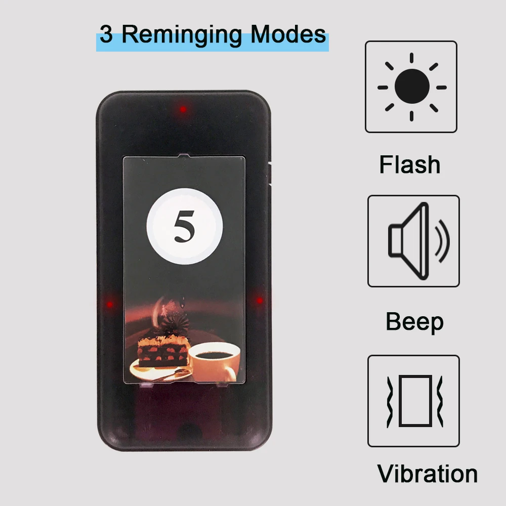 Беспроводной coaster пейджерам вызова для ресторанов 16 шт. пейджеры и 1 клавиатура