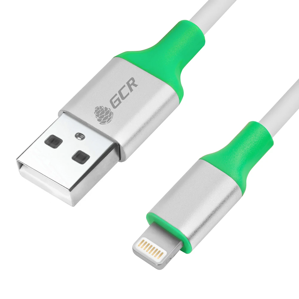 GCR iphone Charging cable for USB 0.5 M 5/6/7/8 / X MFI White AL Case Pink | Мобильные телефоны и аксессуары