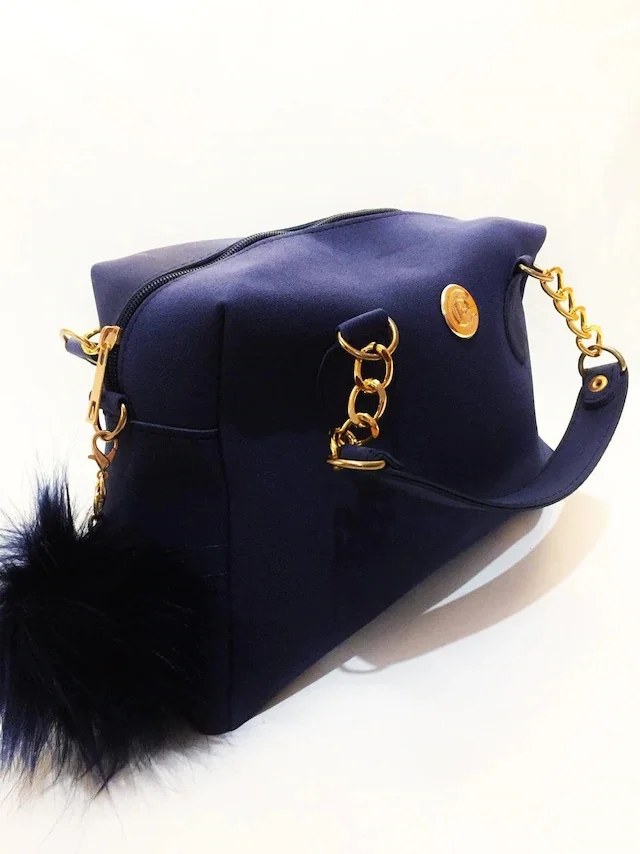 

Dr Stone Brand Women Navy Color Sheepskin Shoulder Bags Hand and Shoulder Bag 372693071