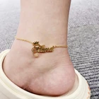 Персонализированный браслет на ногу с короной для женщин, именной браслет на ногу с именем на заказ, женский очаровательный браслет на ногу в романтическом стиле из нержавеющей стали, ювелирные изделия, лучший подарок для любителей