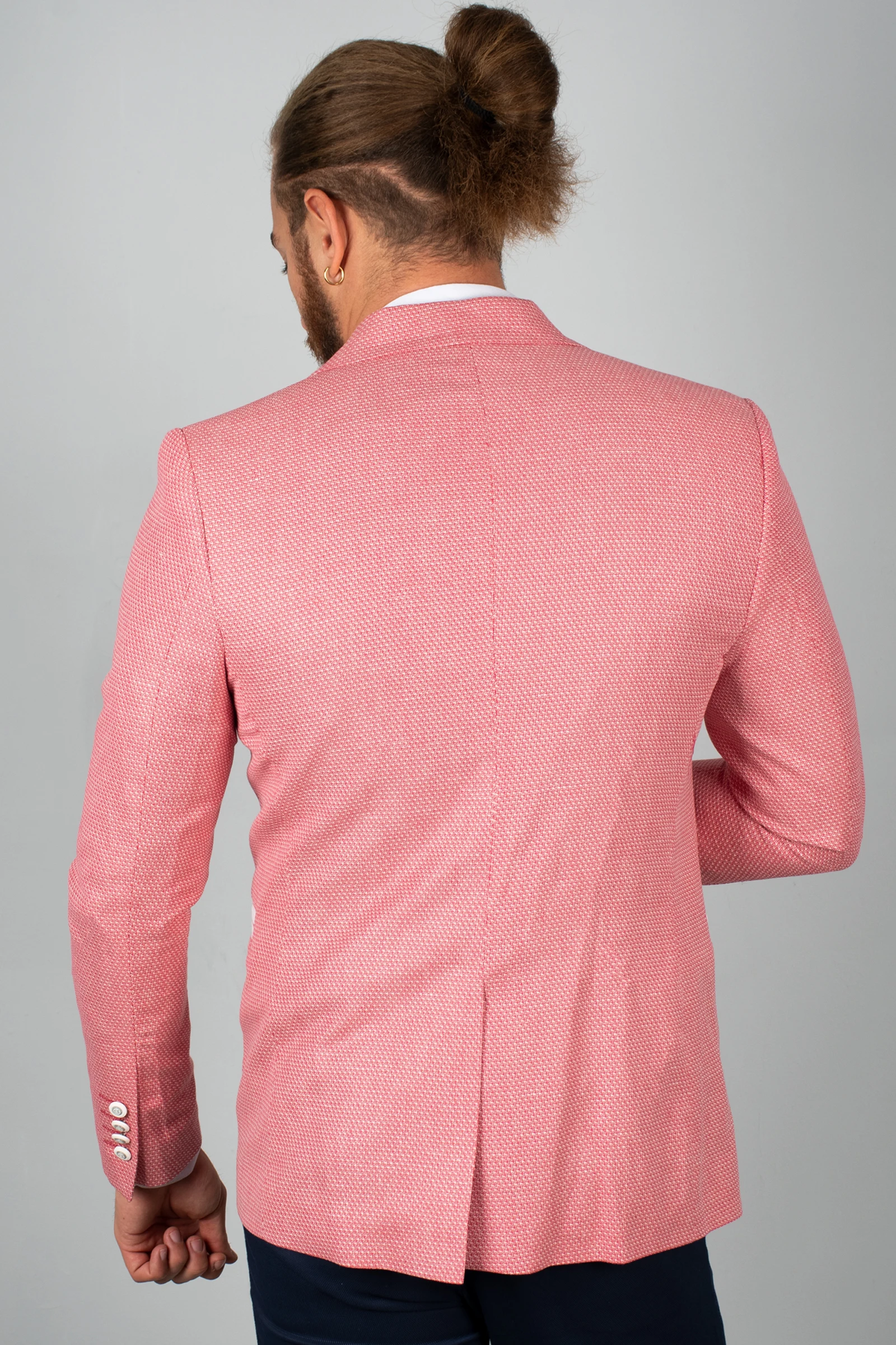 

DeepSEA Male Luxury Red Blazer Jacket Decorated High Quality Slim Fit Solid Color Business, Formal, Prom, party, 1801955