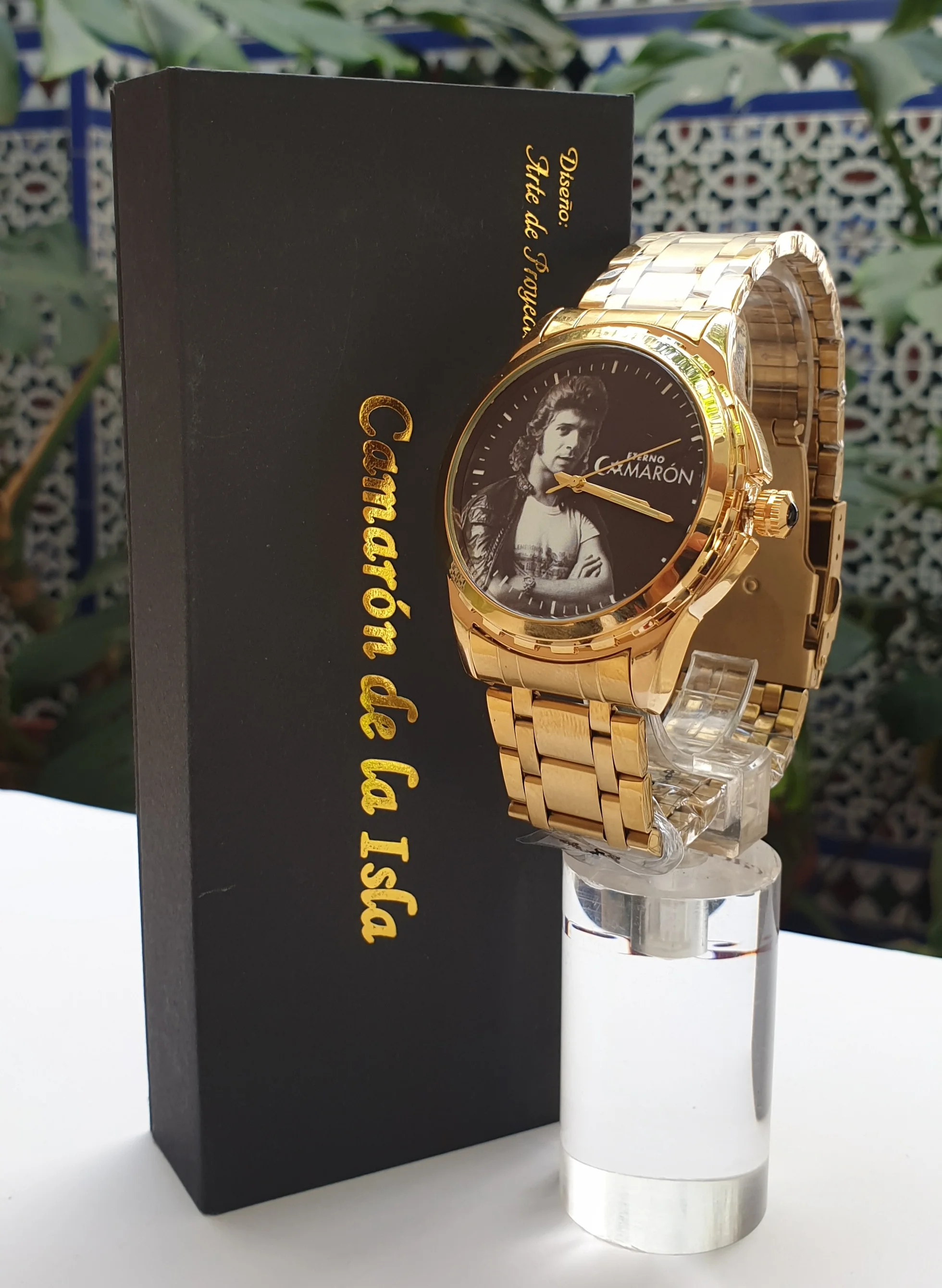 Камарон на острове. Эксклюзивные пользовательские часы вечная креветка