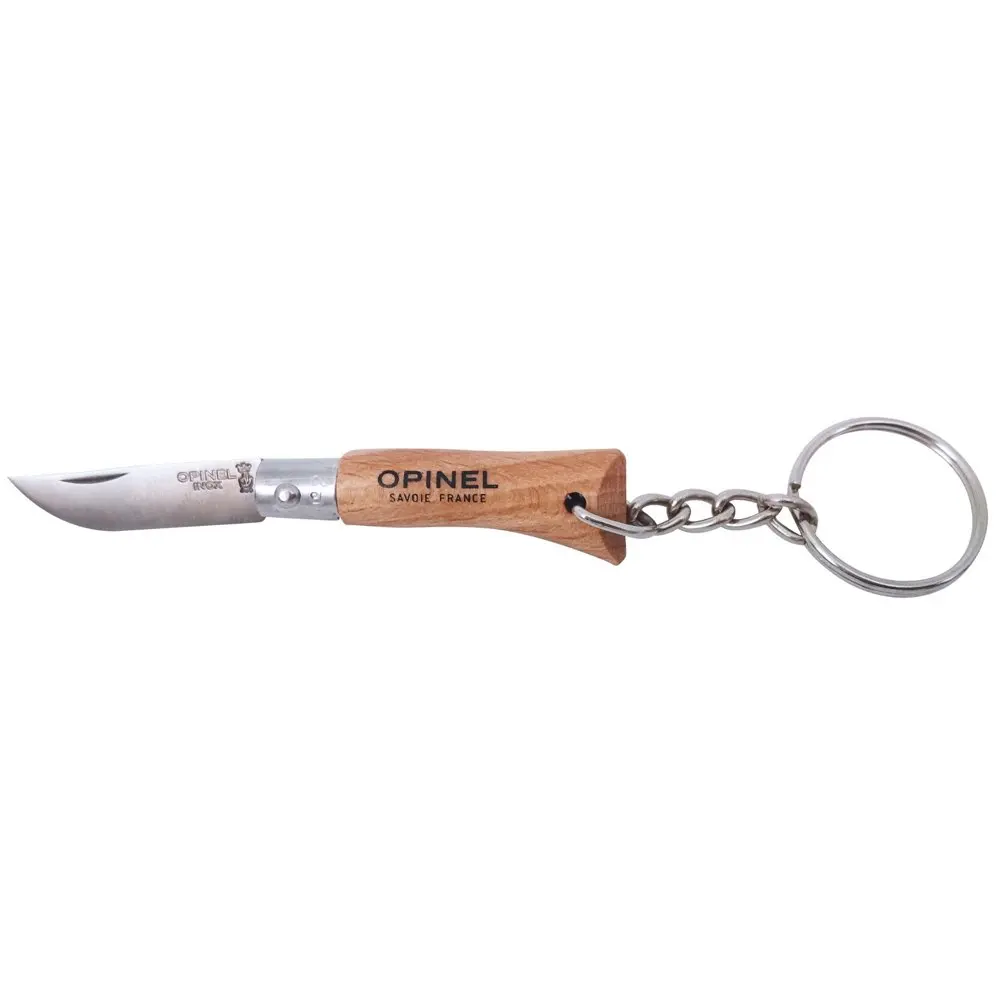 

Opinel Inox No 2 Keychain Pocket Knife Handle Camping Hiking Trekking Outdoor Hunting Whittling Folding Knife