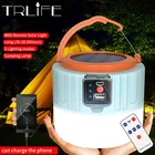 Супер ярсветильник онарь для кемпинга на солнечной батарее с USB-зарядкой и 3 режимами освещения