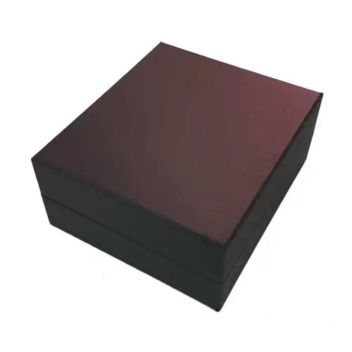 

4 Compartment Watch Box Black Skin Cloth Original Brand