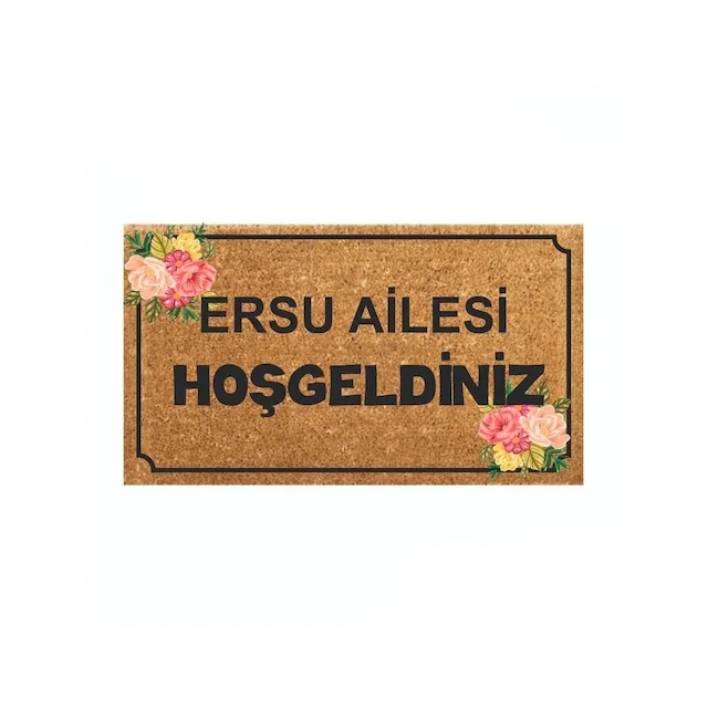 

PERSONALISED AND RKETLERE SPECIAL FLOWER PATTERNED COCO CLAY MAT 70 X40 417682606