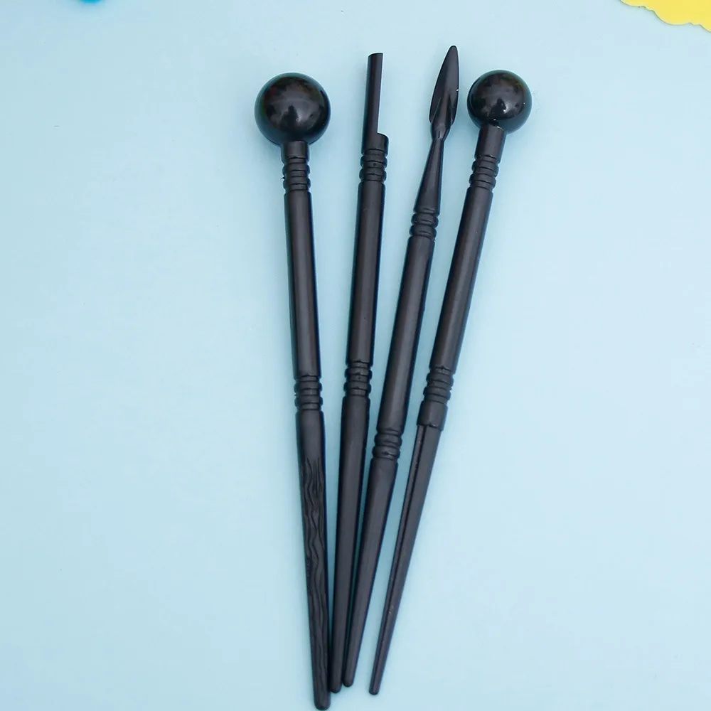 4 шт./компл. резные ручки полезные приспособления для выпечки простой цветочным