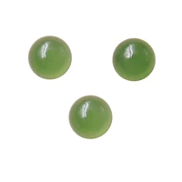 5pcs natural jade semiprecious stone dome cabochon round shape flat back 5mm accessories for making jewelry diy pendant ring