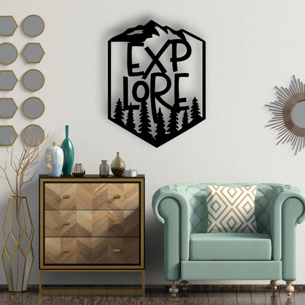 

Explore - Metal Wall Art, Металлический Настенный декор, Металлический Настенный декор, Настенный декор интерьера, подарок на новоселье, металлическа...