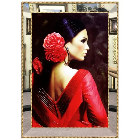 

Luxury Mirror Framed Digital Canvas Painting 60 * 80 cm