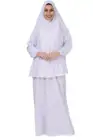 Мусульманское полное покрытие абайя для молитв платье свободное исламское традиционное хлопковое Сделано в Турции женский тонкий комплект из двух частей Рамадан
