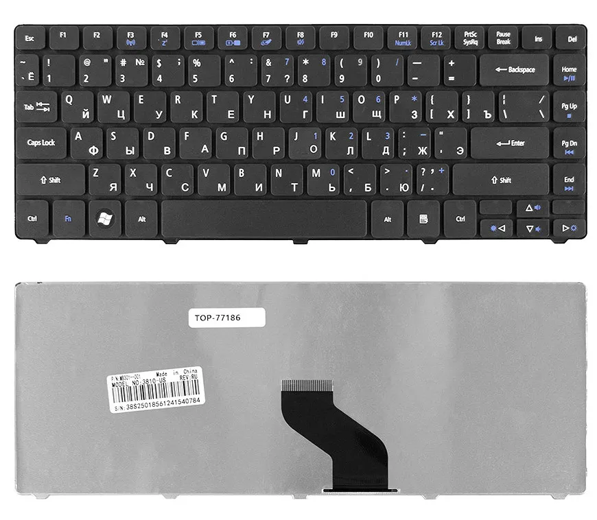 Клавиатура для Acer Aspire 5935G 754G50Mi черная|Клавиатуры замены| |