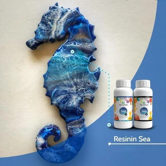 Resinin Sea 5 кг Resinart набор эпоксидной смолы-отвердителя AB DIY Geodeart Настольный Oceanart