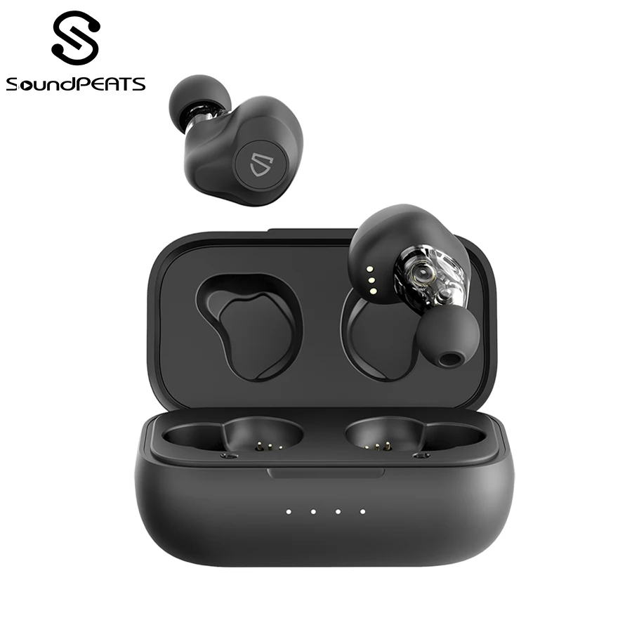 SOUNDPEATS, двойные динамические драйверы, беспроводные наушники, Bluetooth 5,0, APTX, аудио, CVC, шумоподавление, 27ч, время воспроизведения, наушники